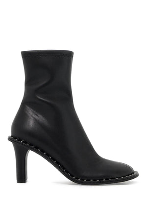 STELLA MCCARTNEY Chic Equestrian-Inspired Sock Ankle Boots with Ryder Heel