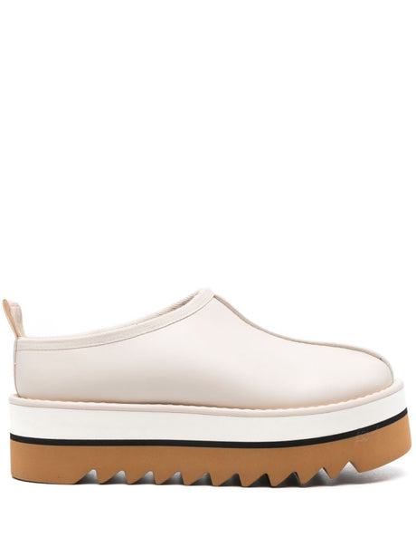 STELLA MCCARTNEY Platform Slippers with Logo Pull-Tab for Women