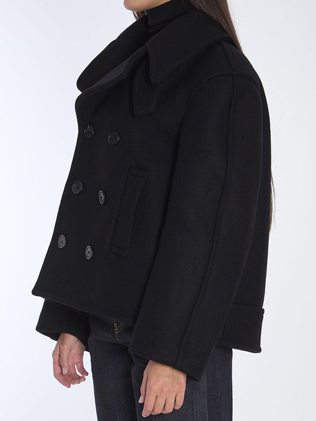 SAINT LAURENT Oversized Wool PEA Jacket