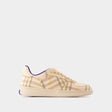 BURBERRY Check Pattern Terrace Sneakers