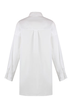 GUCCI Cotton Poplin Shirt with Hidden Fastening and Side Slits - Fall/Winter 2024