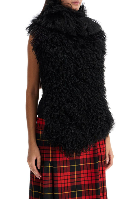 ALEXANDER MCQUEEN Sleeveless Knit and Shearling Top - Size IT 40