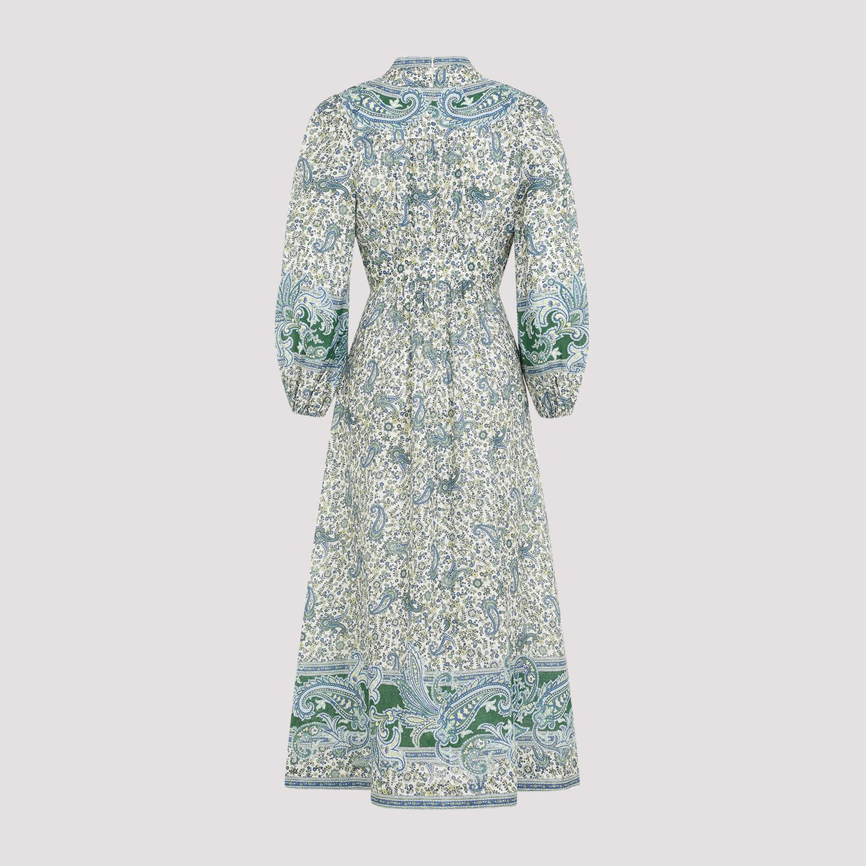 ZIMMERMANN Paisley Print Linen Midi Dress