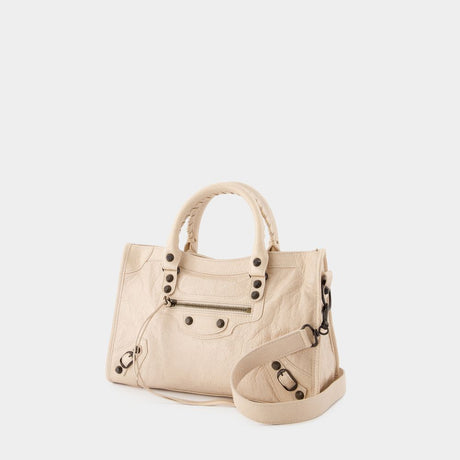 BALENCIAGA Chic Mini City Purse in Beige