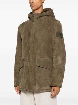 STONE ISLAND Lambskin Outerwear Coat for Men