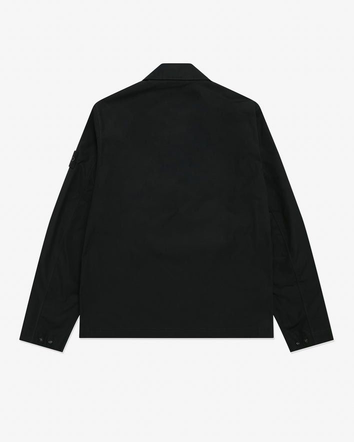 STONE ISLAND Ghost Overshirt - Minimalist Black Style for Men