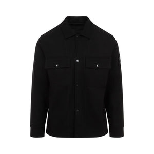 STONE ISLAND Men's Wool Overshirt with Detachable Compass Badge