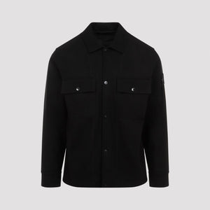 STONE ISLAND Men's Wool Overshirt with Detachable Compass Badge