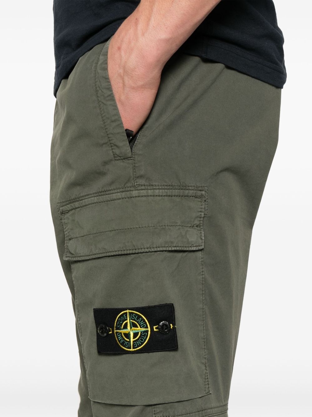 STONE ISLAND Elite Cargo Trousers with Detachable Compass Badge