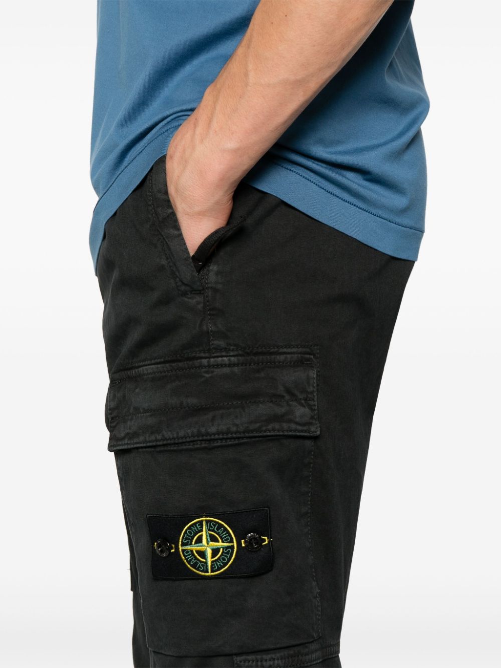 STONE ISLAND Compass Cargo Trousuede Trousers