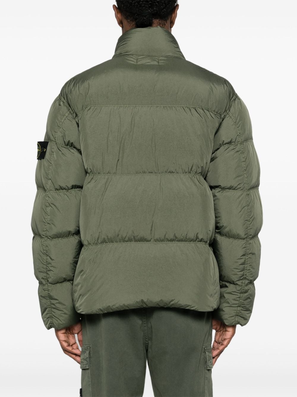 STONE ISLAND Nylon Quilted Down Jacket - Seasonal Green