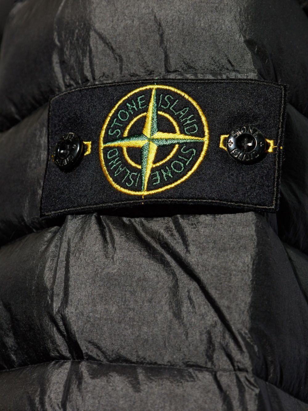 STONE ISLAND Compass Logo Hooded Down Jacket