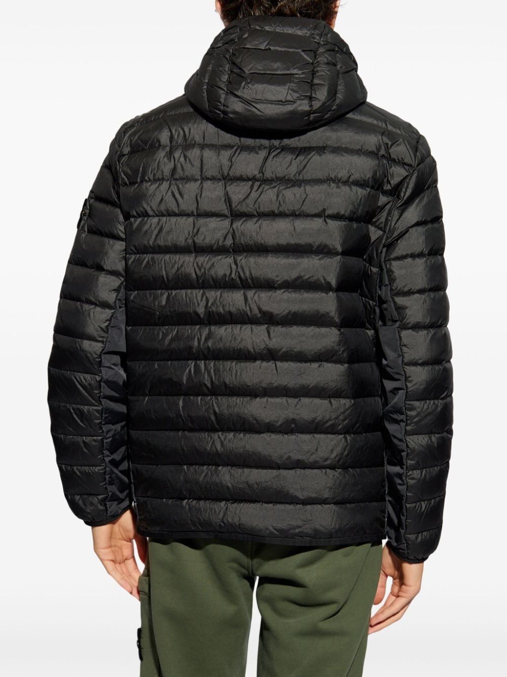 STONE ISLAND Compass Logo Hooded Down Jacket