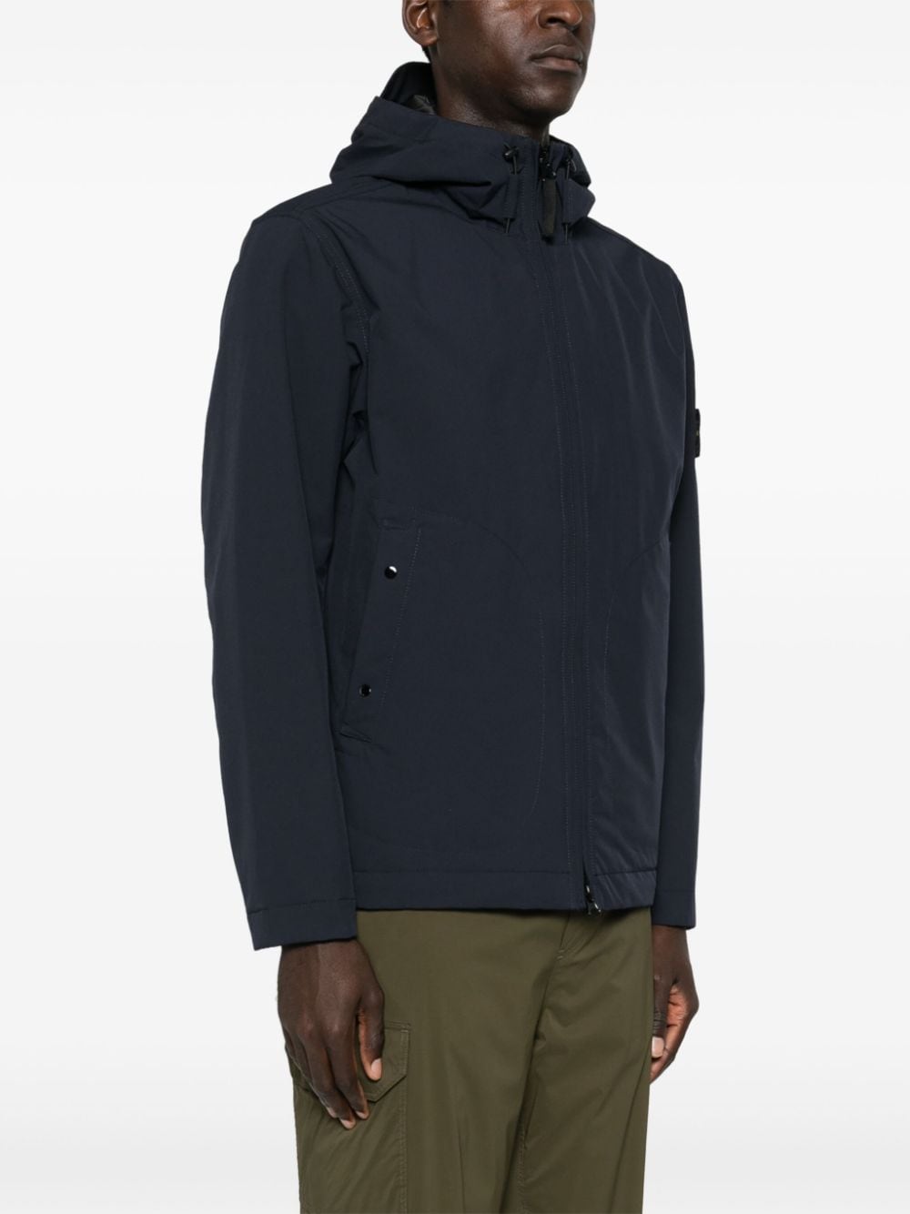 STONE ISLAND Urban Flex Zip Hooded Jacket