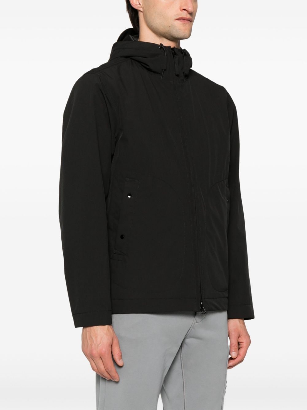 STONE ISLAND Urban Flex Zip Hooded Jacket