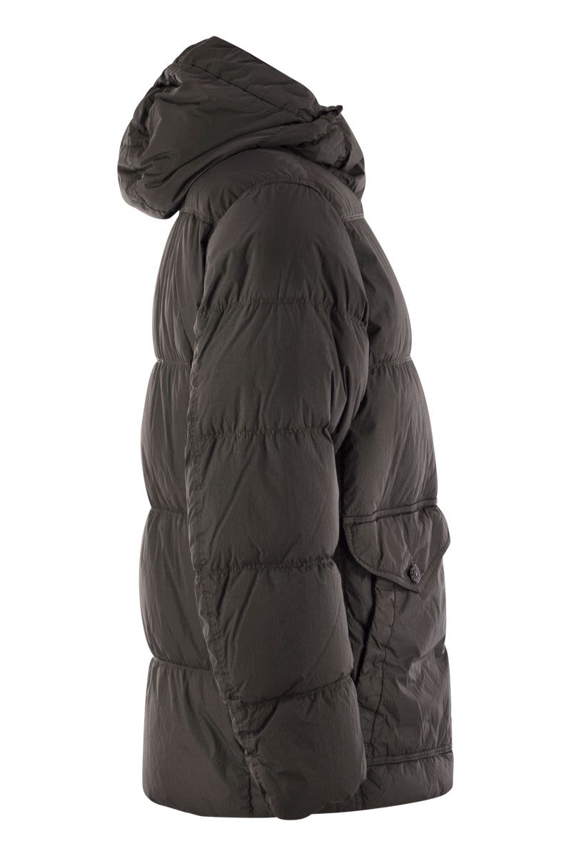 STONE ISLAND Luxury Performance Hooded Down Jacket