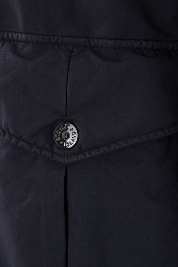 STONE ISLAND Navy Blue Tactical Winter Jacket