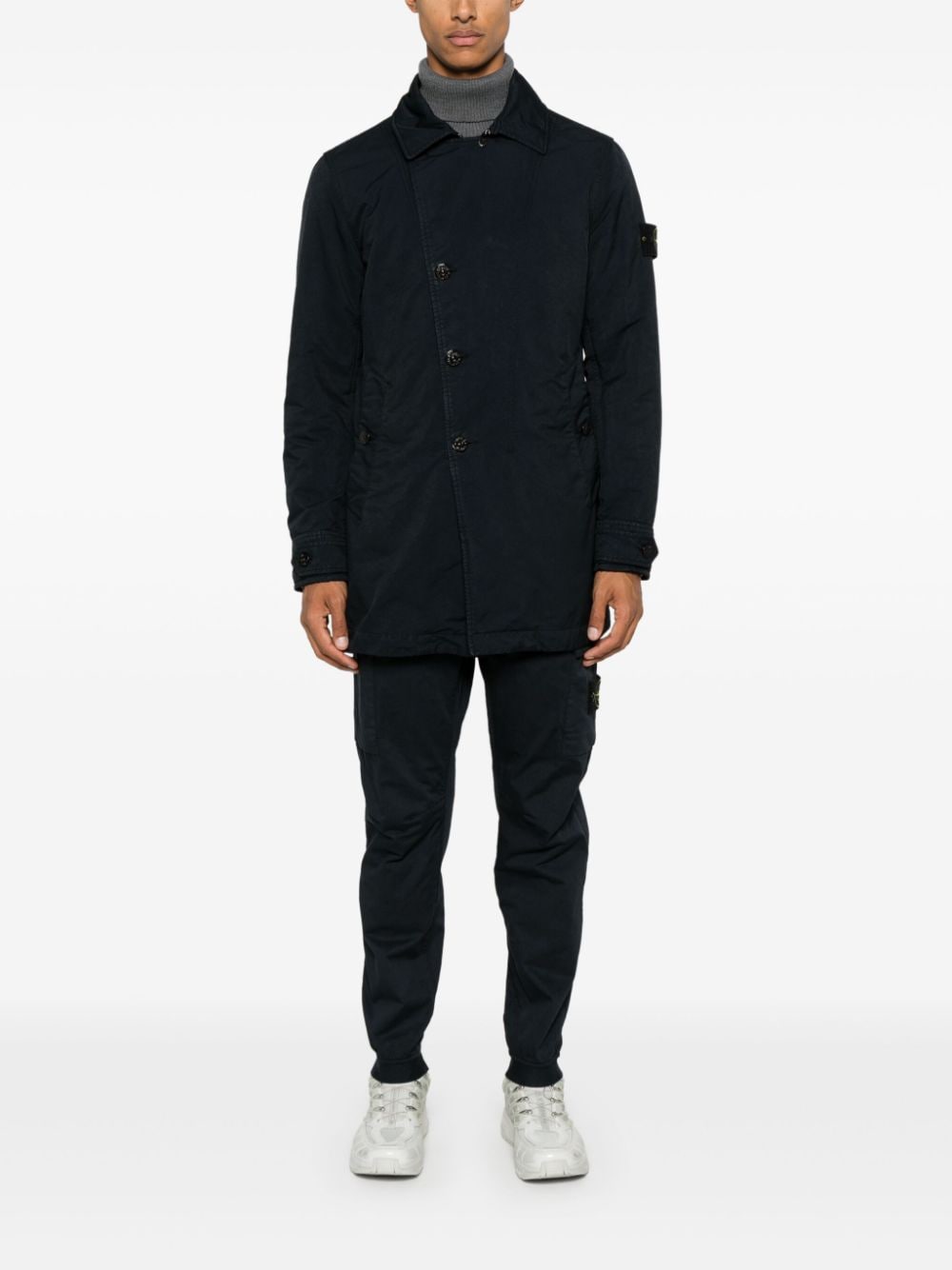 STONE ISLAND Men's Premium Water-Resistant Trench Jacket