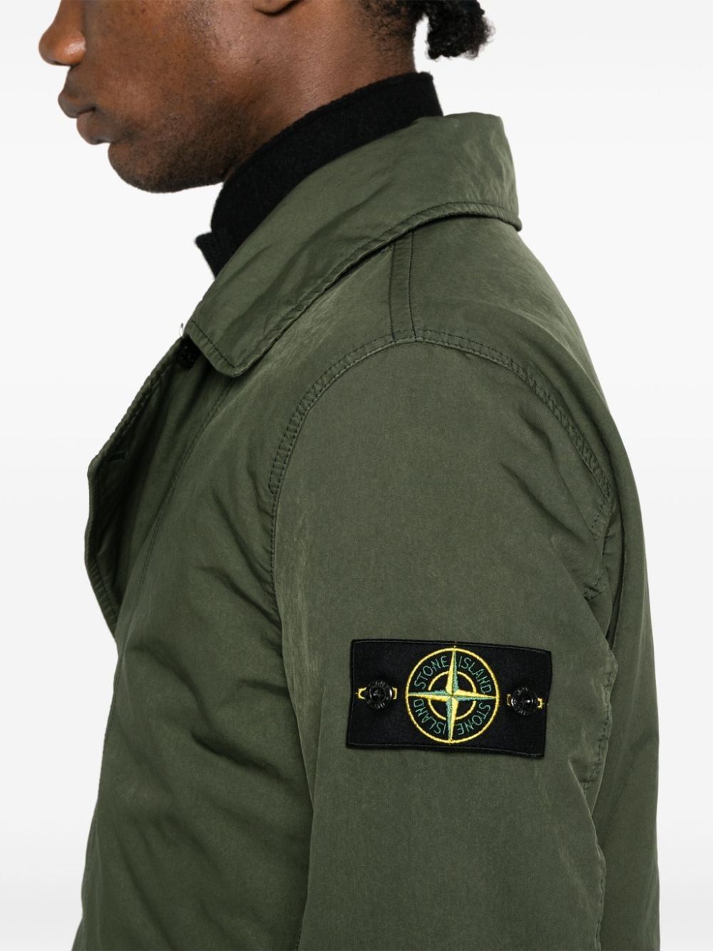 STONE ISLAND Compass Badge Quilted Winter Jacket