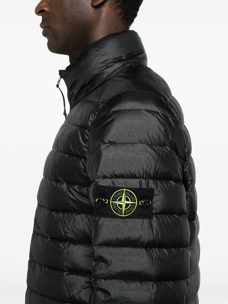 STONE ISLAND Padded Jacket with Detachable Compass Badge for Men