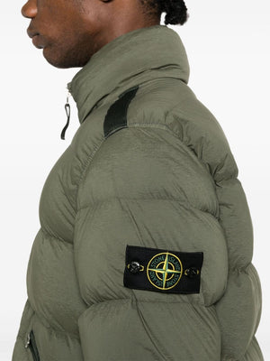 STONE ISLAND Premium Black Nylon Down Jacket for Men