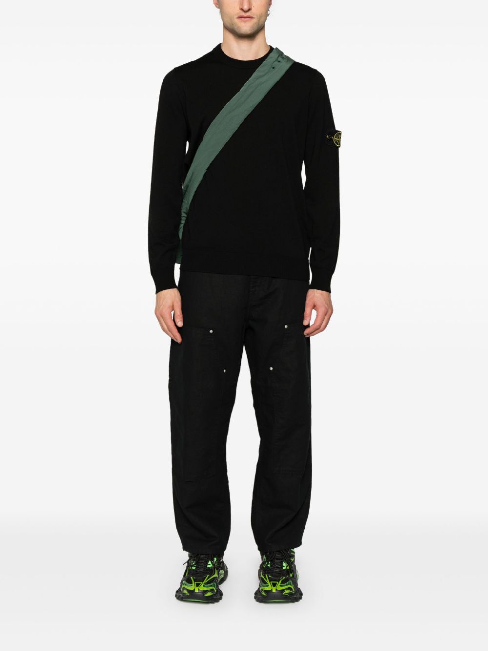 STONE ISLAND Classic Virgin Wool Crew-Neck Sweater