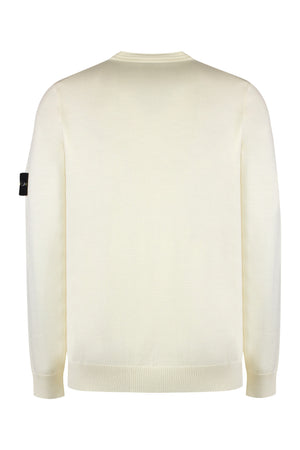 STONE ISLAND Men's Classic Virgin Wool Crew-Neck Pullover