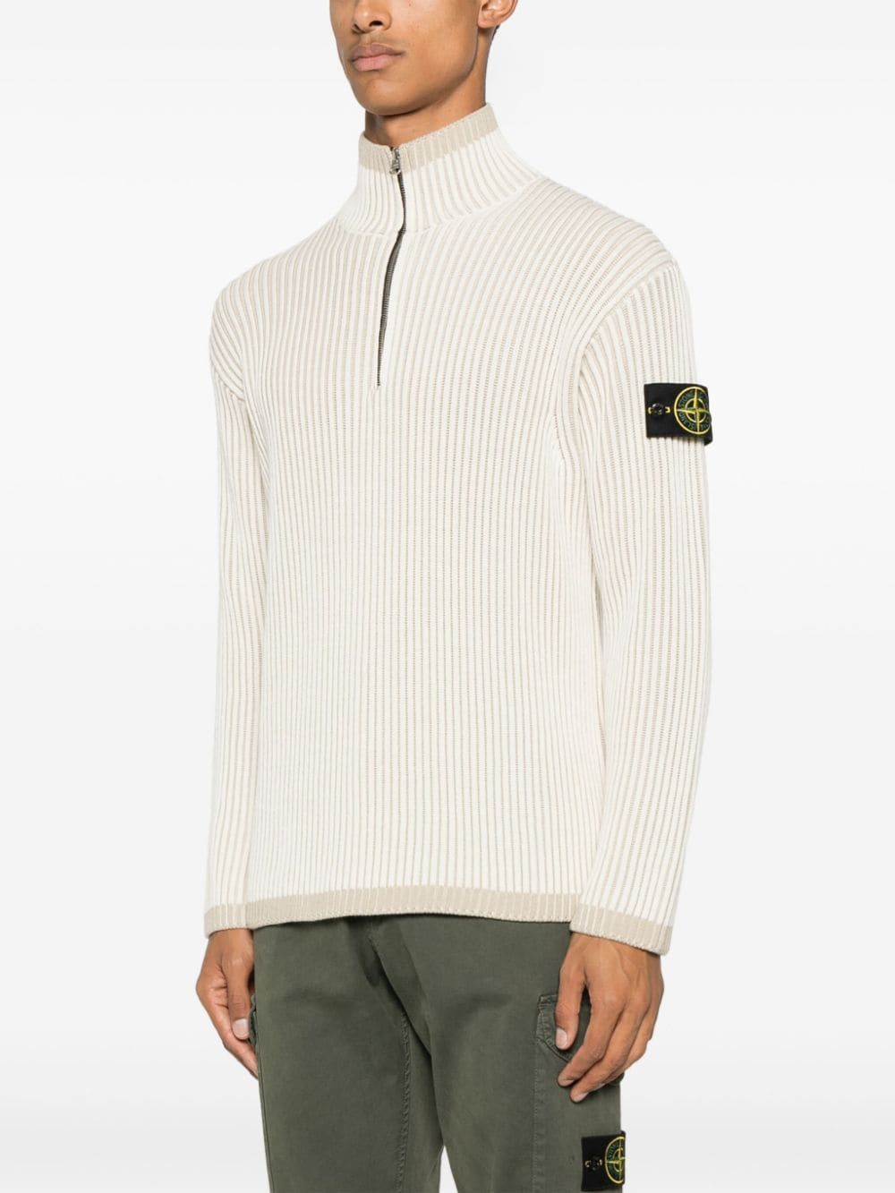 STONE ISLAND Quarter Zip Cardigan for Men