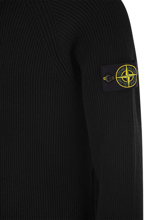 STONE ISLAND English Rib Cardigan - Regular Fit