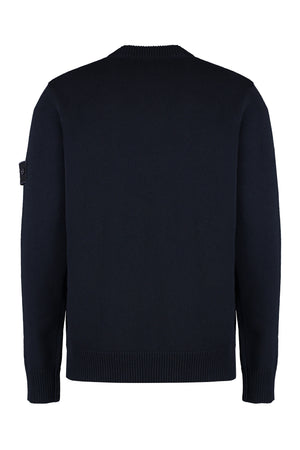 STONE ISLAND Luxury Virgin Wool Crew-Neck Sweater