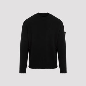 STONE ISLAND Elegant Black Wool Sweater