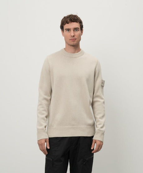 STONE ISLAND Luxury Striped Wool T-Shirt