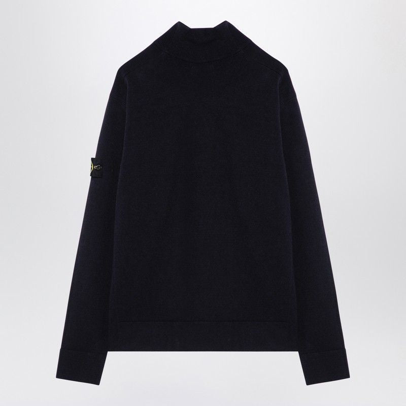 STONE ISLAND High Collar Wool-Blend Turtleneck Sweater for Men