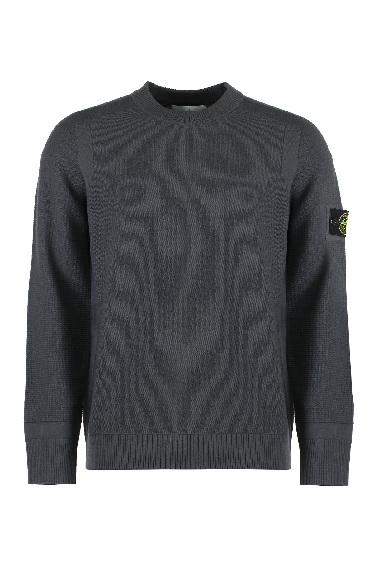 STONE ISLAND Wool-Blend Crew-Neck Sweater