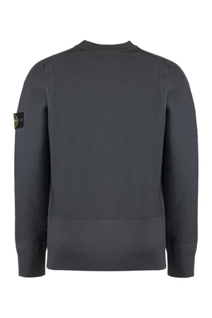 STONE ISLAND Wool-Blend Crew-Neck Sweater