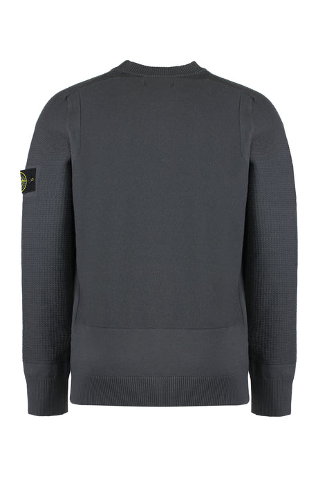 STONE ISLAND Wool-Blend Crew-Neck Sweater