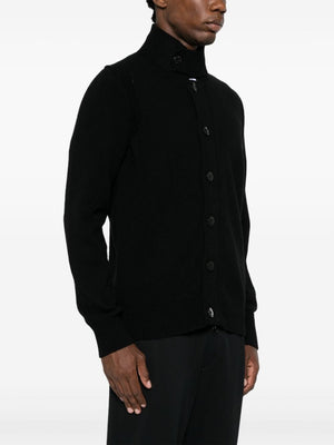 STONE ISLAND Elevated Wool-Blend High Neck Cardigan