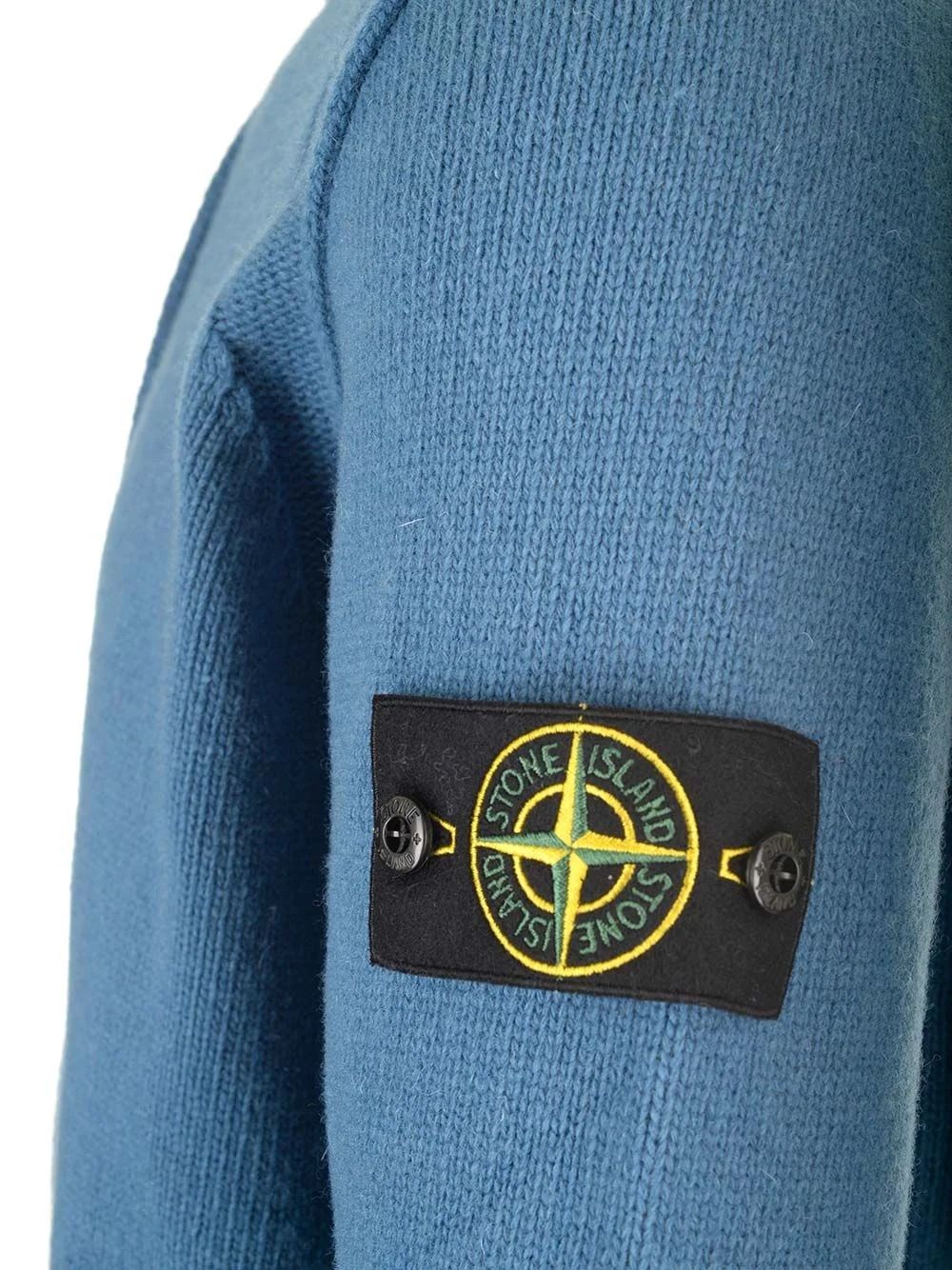 STONE ISLAND Button-Up Zipper Cardigan for Men