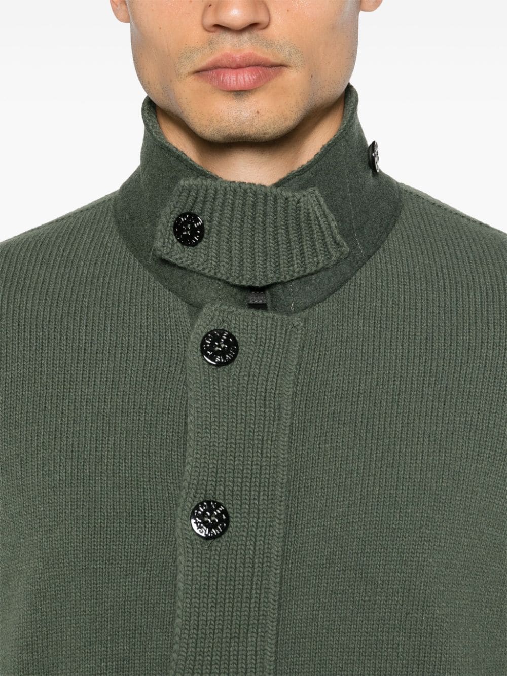 STONE ISLAND Compass-Badge Knit Cardigan for Men