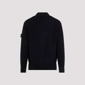 STONE ISLAND Cotton-Blend Cardigan with Removable Logo Patch - FW24