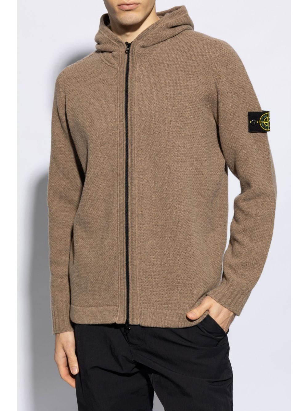 STONE ISLAND Autumn Walnut Knit Sweater