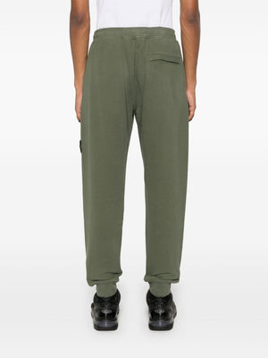 STONE ISLAND Men's Organic Cotton Sweatpants with Detachable Badge