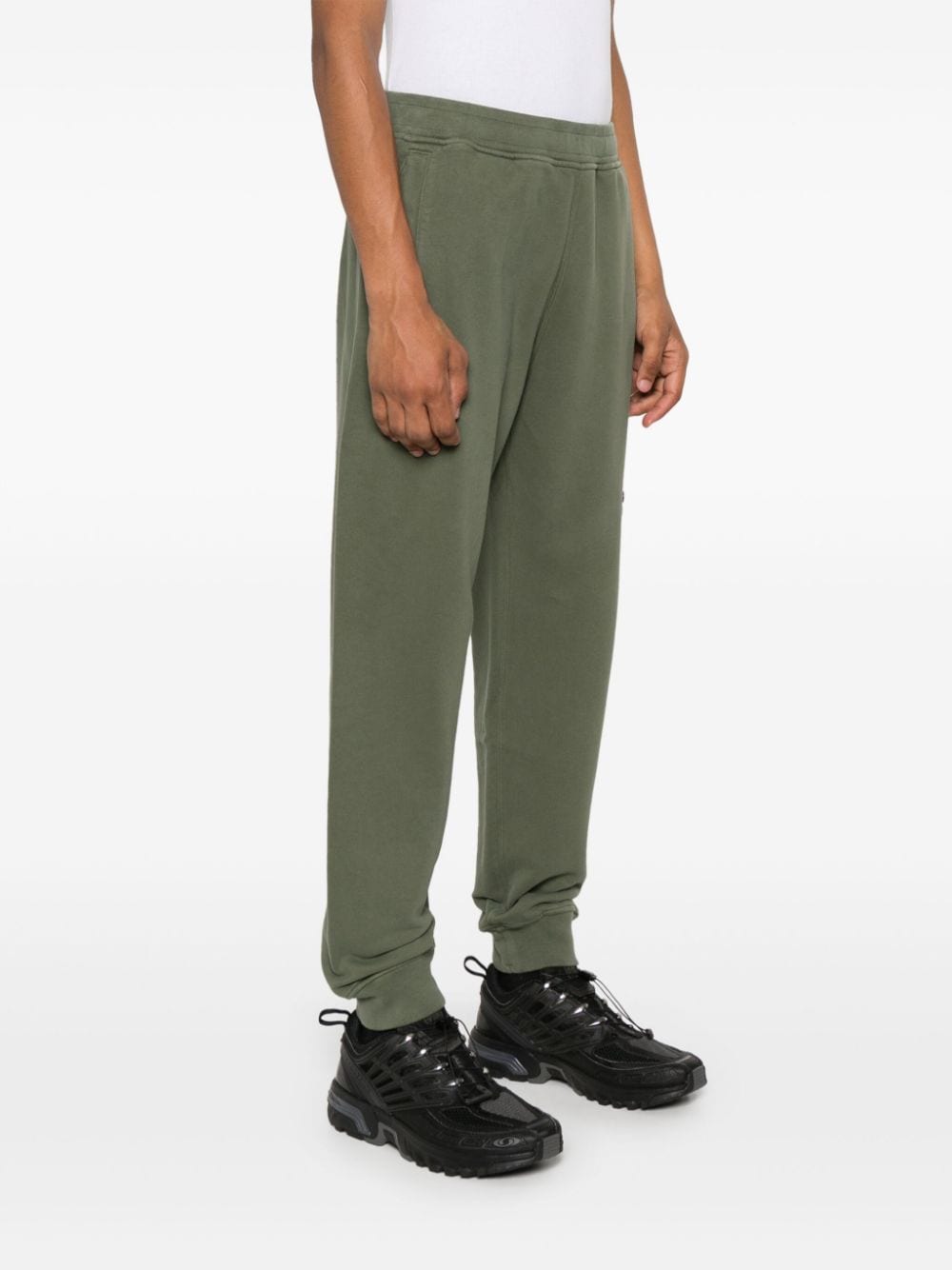 STONE ISLAND Men's Organic Cotton Sweatpants with Detachable Badge