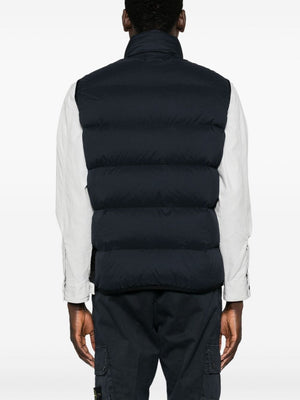 STONE ISLAND Men's Navy Blue Performance Vest for Fall/Winter 2024