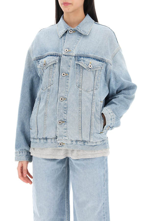 INTERIOR Oversized Denim Jacket with a Faded Wash for Women - SS24