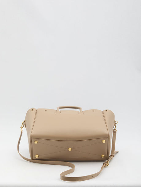 BALENCIAGA Mini Carry All Handbag - Smooth Calfskin Leather