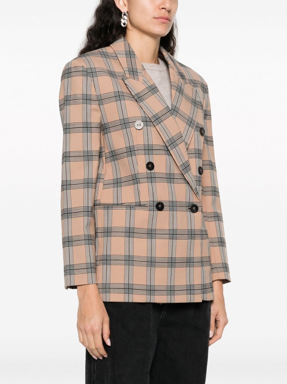 ZIMMERMANN Deconstructed Check Motif Wool-Blend Cavalry Jacket