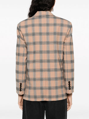 ZIMMERMANN Deconstructed Check Motif Wool-Blend Cavalry Jacket