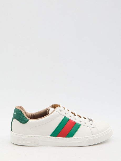 GUCCI Classic Ace Sneaker with Web Detail - UK Size