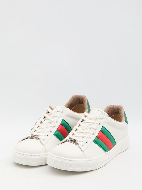 GUCCI Classic Ace Sneaker with Web Detail - UK Size